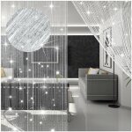 Shmshng - rideau de porte � perles pour le salon, la maison, la d�coration de chambre pour adolescentes ...