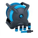 Etc - shop - enrouleur de tuyau pour montage mural, enrouleur de tuyau d'eau avec tuyau de 15 m, en plastique, ...