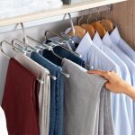 Havser : cintre multiple pour pantalons 5 en 1 Havser : cintre multiple pour pantalons 5 en 1