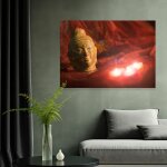 Tableau mural led lumineux, décoration murale, impression d'art bouddha avec éclairage, piles, 3 ampoules ... Tableau mural led lumineux, décoration murale, impression d'art bouddha avec éclairage, piles, 3 ampoules ...