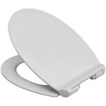 Siamp - abattant wc double blanc azur premium slim declipsable a descente ralentie ref. 95 9007 10
