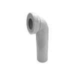 Pipe wc coude 90 degr mle diamtre 100 pour bti - support avec serre joint