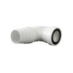 Siamp - pipe wc souple extensible  mmoire de forme 100 - longueur 25 - 55cm