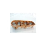 Sib - boite d'encastrement 3 postes tanche bbc  3x68mm entraxe 71mm prof 40mm hor / vert colo r2012 ...