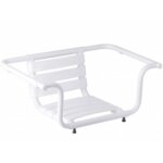 Godonnier - siège de baignoire pmr pellet aluminium époxy blanc avec dossier Godonnier - siège de baignoire pmr pellet aluminium époxy blanc avec dossier