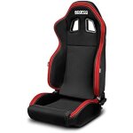 Si�ge baquet - sparco - r100 my22 - noir / rouge - r�glable - confort optimal