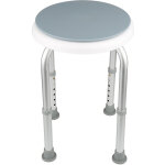Si�ge de douche 360 rotation tabouret de douche chaise de douche � hauteur r�glable rond banc de bain ...