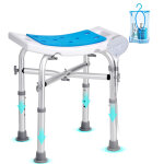 Siege de douche antiderapant hauteur reglable 405 - 480 mm tabouret de douche charge 226, 8 kg chaise ...