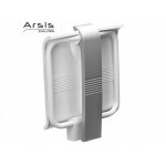 Pellet - si�ge de douche arsis escamotable avec b�quille automatique - assise blanche et pi�tement �poxy ...