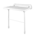 Sige de douche pliant pour montage mural avec pieds de support srie easy idral 12007. 2 blanc