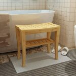 Sige de douche tabouret de salle de n tabouret en bois massif tabouret de n tabouret de douche tanche ...