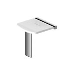 Akw - si�ge rabattable compact onyx blanc - 02802wh - ls