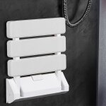Sige rabattable pour douche mural capacit de charge 130 kg sige de douche repliable tabouret pliant ...