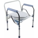 Sige de toilette rglable en hauteur avec pieds en caoutchouc antidrapants chaise de douche en acier ...