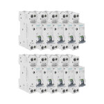 Siemens - lot de 10 disjoncteurs �lectriques phase + neutre 10a