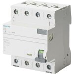 5sv33446kl interrupteur diffrentiel a 4 ples 40 a 0. 03 a 400 v w960251 - siemens