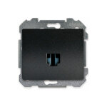 Prise informatique rj45 anthracite delta iris siemens