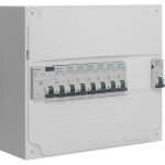 Siemens - tableau 1 range pr - quip 1 inter. diff. 40a type ac + 8 disjoncteurs