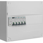 Siemens - tableau 1 rang�e pr� - �quip� 1 inter. diff. 63a type a + 4 disjoncteurs