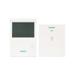 Siemens - thermostat tactile programmable 5 + 2 sans fil + rcepteur rde100. 1rfs