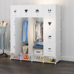 16 cubes armoire �tag�re modulable en plastique blanc casiers penderies rangement armoire penderie placard ...
