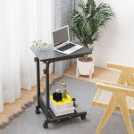 Sifree - bureau ordinateur roulant table informatique poste de travail bureau d'ordinateur, rglable ...