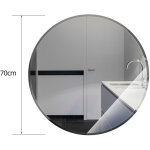 Sifree - miroir lumineux pour salle de bain � 70 cm � led avec �clairage tactile anti - bu�e blanc chaud ...