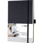 Sigel - conceptum co120 cahier blanc noir nombre de pages: 97 din a5