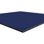 Signaletique. biz france - panneau aluminium composite bleu 500x500 mm ? �paisseur 3 mm ? plaque rigide ...