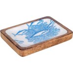 Signes grimalt - assiette � poisson rectangulaire bo�tes et plateaux bleus - id�al pour la d�coration ...