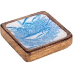 Signes grimalt - bo�tes et plateaux carr�s pour assiettes � poisson assiette carr�e bleue - 3x10x10cm ...