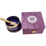 Signes grimalt - bowl tibetano avec accessoires stick natura instrument de musique lilas - 5x9x9cm