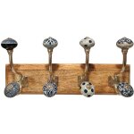 Signes grimalt - hanger 4 boutons porte - manteaux marron 20x44x12cm
