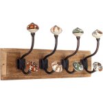 Signes grimalt - hanger 4 boutons porte - manteaux marron 20x45x12cm