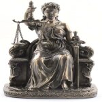 Signes grimalt - statuette en polyr�sine justitia th�mis de couleur bronze