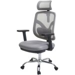 Hhg - sihoo chaise de bureau chaise de bureau, ergonomique, soutien lombaire rglable et accoudoir, gris ...