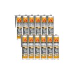 Sika - lot de 12 mastics butyl seal - 189 toiture & gouttire - gris - 310ml