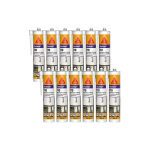 Sika - lot de 12 mastics silicone seal 110 menuiserie & vitrage - blanc pvc - 300ml