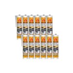 Sika - lot de 12 mastics silicone seal - 185 menuiserie - blanc pvc - 300ml