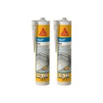 Sika - lot de 2 mastic silicone sil pool - joint pour piscine transparent - 300ml