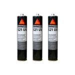 Sika - lot de 3 colle - mastics hybride flex 521 uv - blanc - 300ml