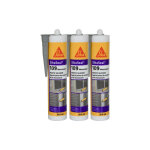 Sika - lot de 3 mastics silicone seal 109 menuiserie - gris - 300ml