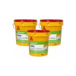 Sika - lot de 3 revtements souples impermables toitures lastic color - blanc - 5kg