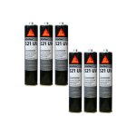 Sika - lot de 6 colle - mastics hybride flex 521 uv - blanc - 300ml