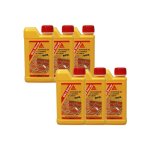 Sika - lot de 6 d�capants de laitance du ciment d�cap - ambr� - 500ml