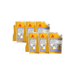 Sika - lot de 6 mortiers de r�paration pr�t � m�langer mix & go - gris - 1, 25kg