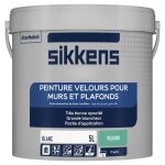 Sikkens artisans - peinture murs et plafonds 5l blanc velours