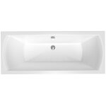 Siko - 170x70 cm cube way plus baignoire rectangulaire en acrylique, gauche et droite, sans pieds, blanc ...