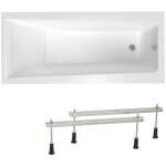 Siko 160x75 cm idea plus baignoire rectangulaire avec pieds, acrylique, gauche et droite, blanc (id1600plus ...