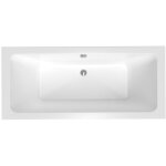 Siko - 180x80 cm nora plus baignoire rectangulaire en acrylique, gauche et droite, sans pieds, blanc ...